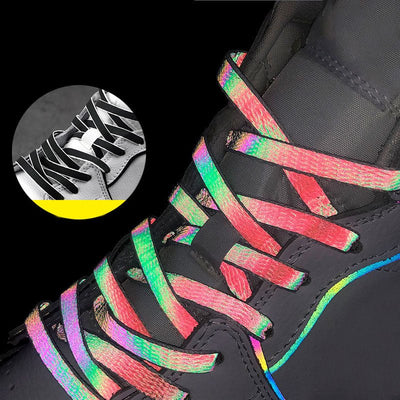 120/140/160cm Holographic Reflective Shoelace - Rave Mates