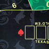 180*90cm Klassiek Groen Rubber Poker Tafel Layout - Rave Mates