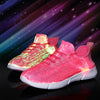 Led glasvezelschoenen, kleur roze, maat 25-47