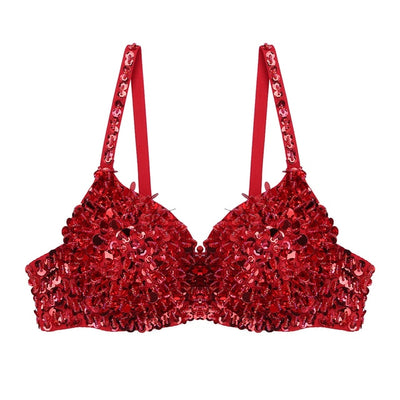 Sequins Beading Bra