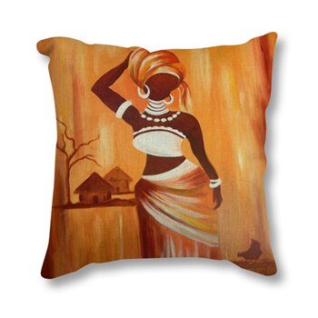 Africa Painting Art Pillow -Rave Pillows -Rave Mates