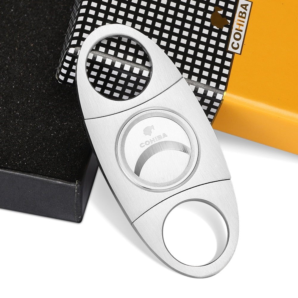 COHIBA Cigar Cutter Brand Stainless Steel -Party Room Equipment -Rave Mates