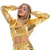 Cropped Holographic Hoddie -Women's Rave Outfits -Rave Mates