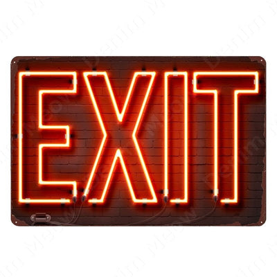 ENTER, EXIT, CLOSED, OPEN signs! -Party Room Equipment -Rave Mates