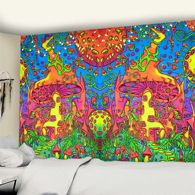 Fairytale Dreamy Mushroom Tapestry -Festival Tapestry -Rave Mates