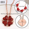 Four Clover Pendant Heart Necklaces -Rave Outfit Addons -Rave Mates