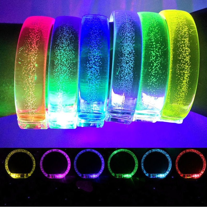 Glow Light Up LED Bracelets 20pcs -Rave Outfit Addons -Rave Mates