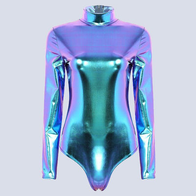 Holographic Rave Bodysuit -Rave Bodysuit -Rave Mates