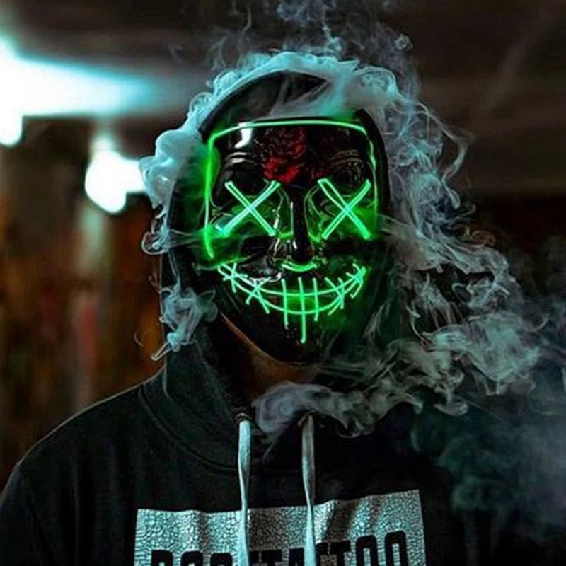 Party & Rave Glow Mask - Rave Masks - Rave Mates