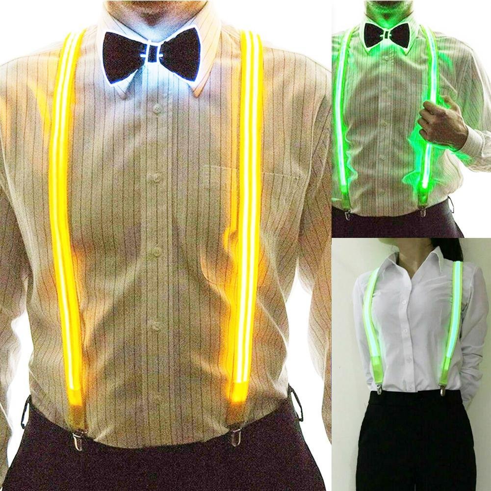 LED Suspenders Bow -Rave Accessories -Rave Mates