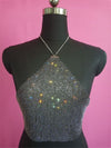 Metal chain diamond crop top -Crop Top -Rave Mates