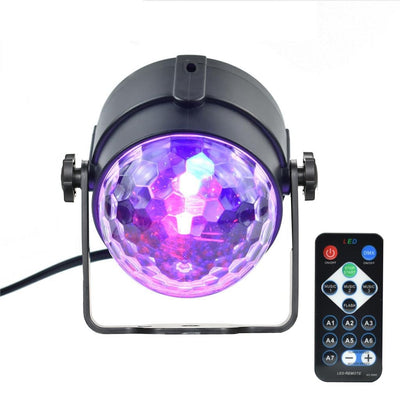 Mini Sound/Remote LED Magic Ball Light -Laser Lights -Rave Mates