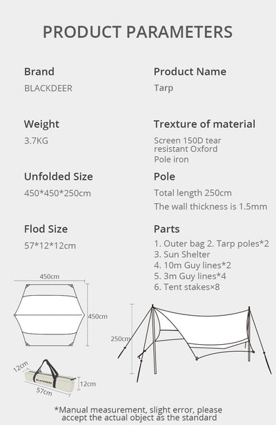 Multifunctional Tent Canopi -Festival Camping Gear -Rave Mates