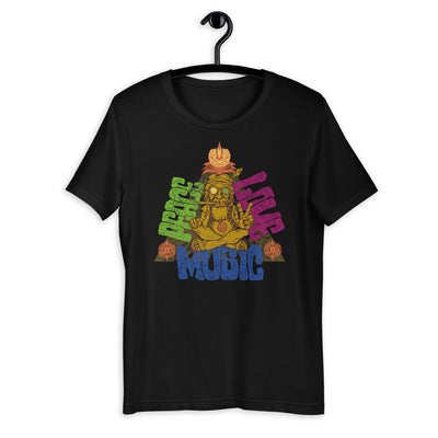 Peace & Love & Music | Rave T-shirt -Rave T-shirts For Guys & Women's -Rave Mates