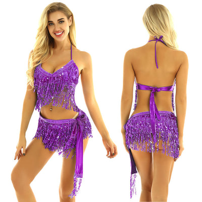 Tassels Halter Bra - -Rave Mates