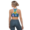 Rave Sports Bra with Magic Mushrooms Motive -Rave Bra -Rave Mates