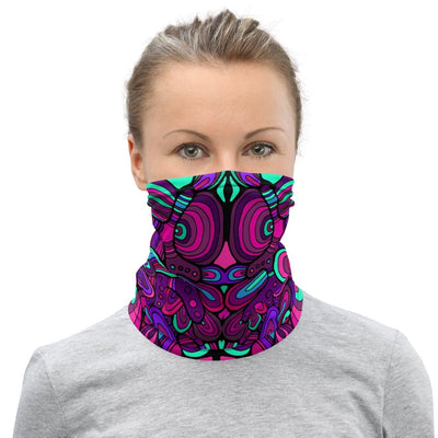 Rave gelaatsmasker | Psychedelisch | [nekbeschermer] | 4 kleuren -Gezichtsmasker -Rave Mates