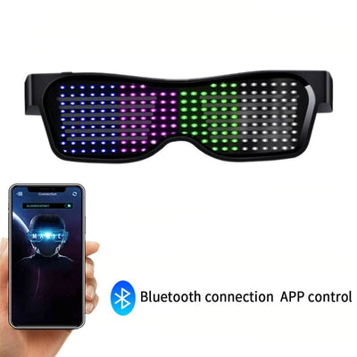 Rave Glasses With Led Text -LED Light -Rave Mates