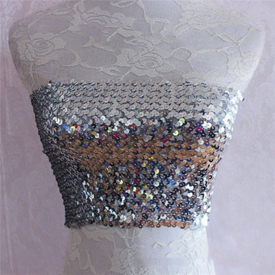 Sexy Women Bling Sequins Crop Top -Crop Tops -Rave Mates