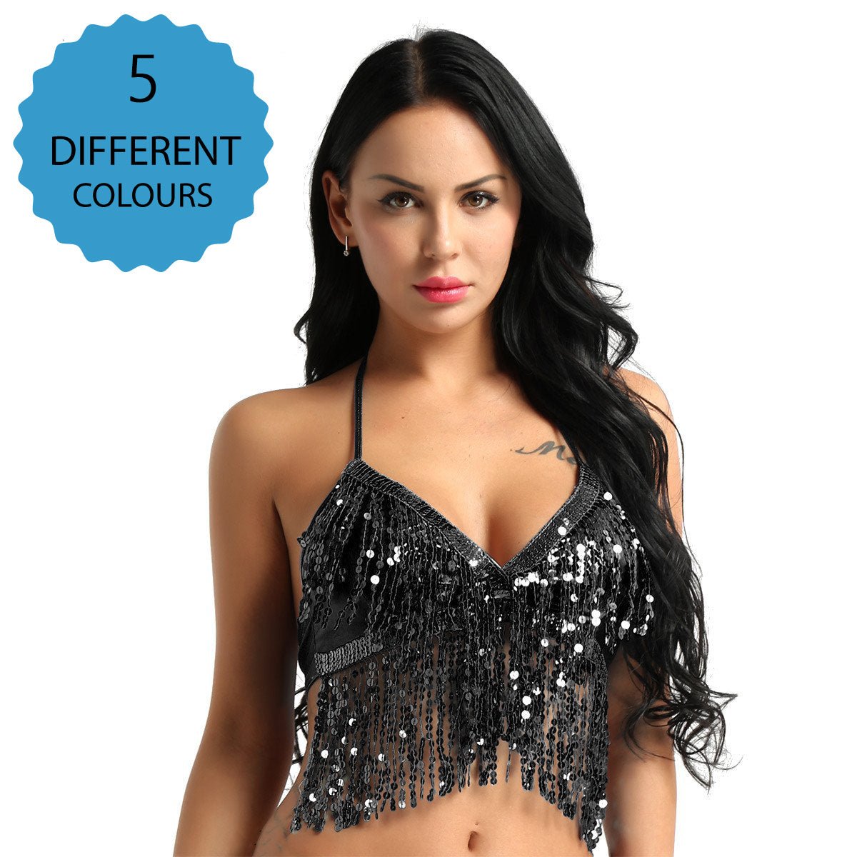 Shiny Black Rave Bra -Rave Bra -Rave Mates