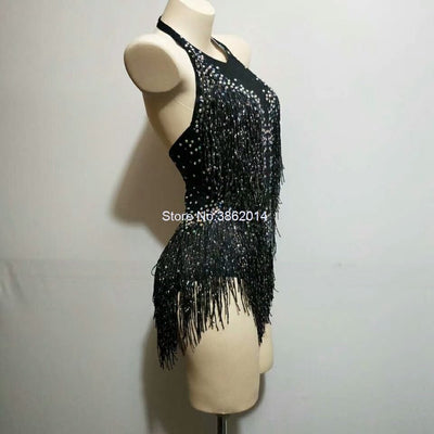 Sparkly Tassel Bodysuit -Rave Bodysuits -Rave Mates