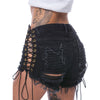 Tassel Denim Party Rave Shorts -rave outfit SML -Rave Mates