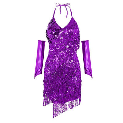 Tassels Dress Halter -Going Out Dresses -Rave Mates