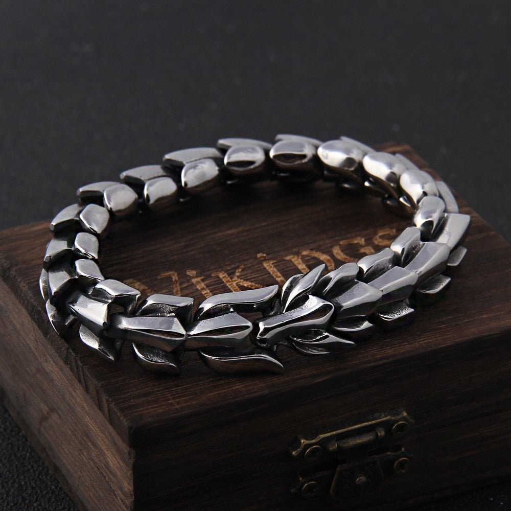 Viking Bracelet For Men Stainless Steel -Rave Outfit Addons -Rave Mates