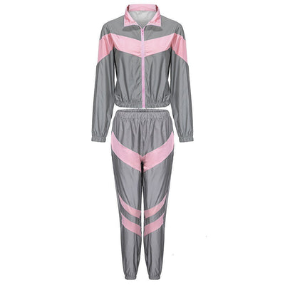 Women Reflective Tracksuits 2 Piece Set -Women's Rave Outfits -Rave Mates